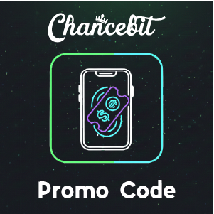 Chancebit promo code banner showing a smartphone with a discount tag icon on a dark background, with ‘Chancebit Promo Code’ text.